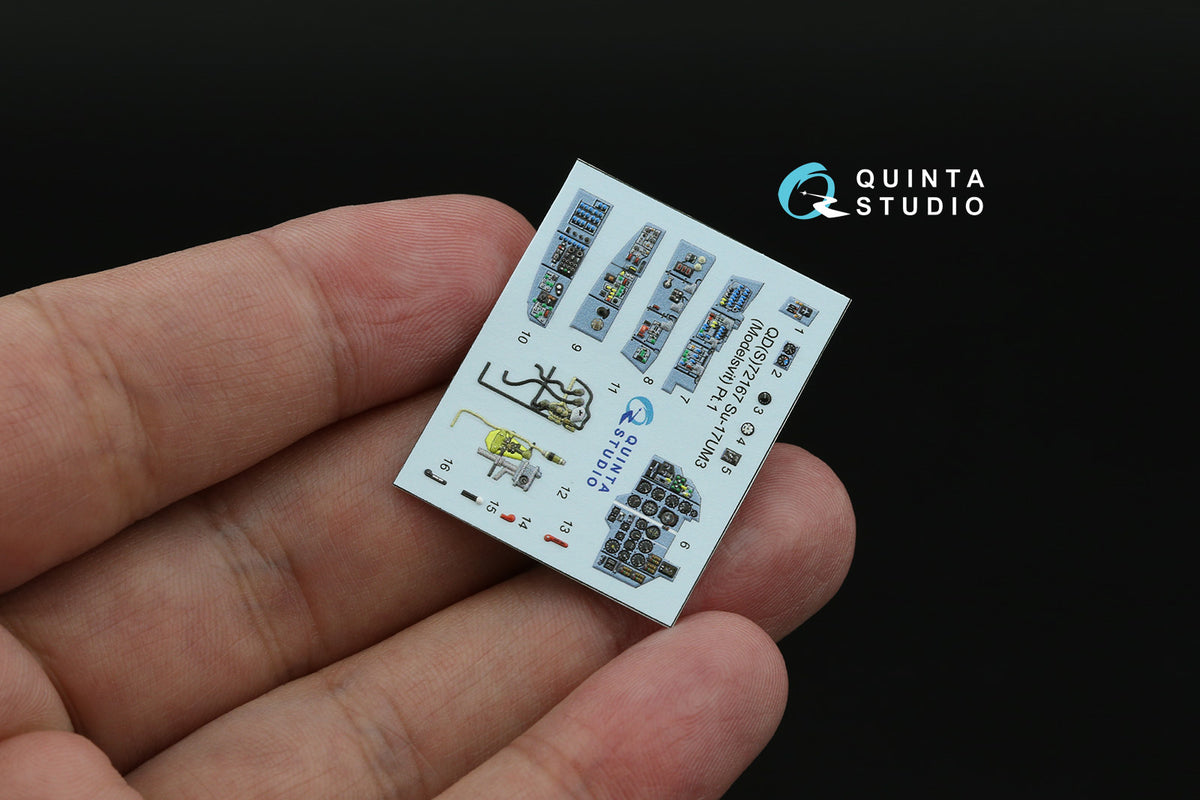 Sukhoi Su-17UM3 3D-Printed & coloured Interior on decal paper (designed to be used with Modelsvit kits) (small version)