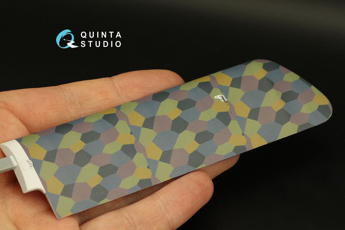 German WWI 5-Colour Lozenge (upper surface) Semi-transparent ultra-thin waterslide decal for exterior surfaces