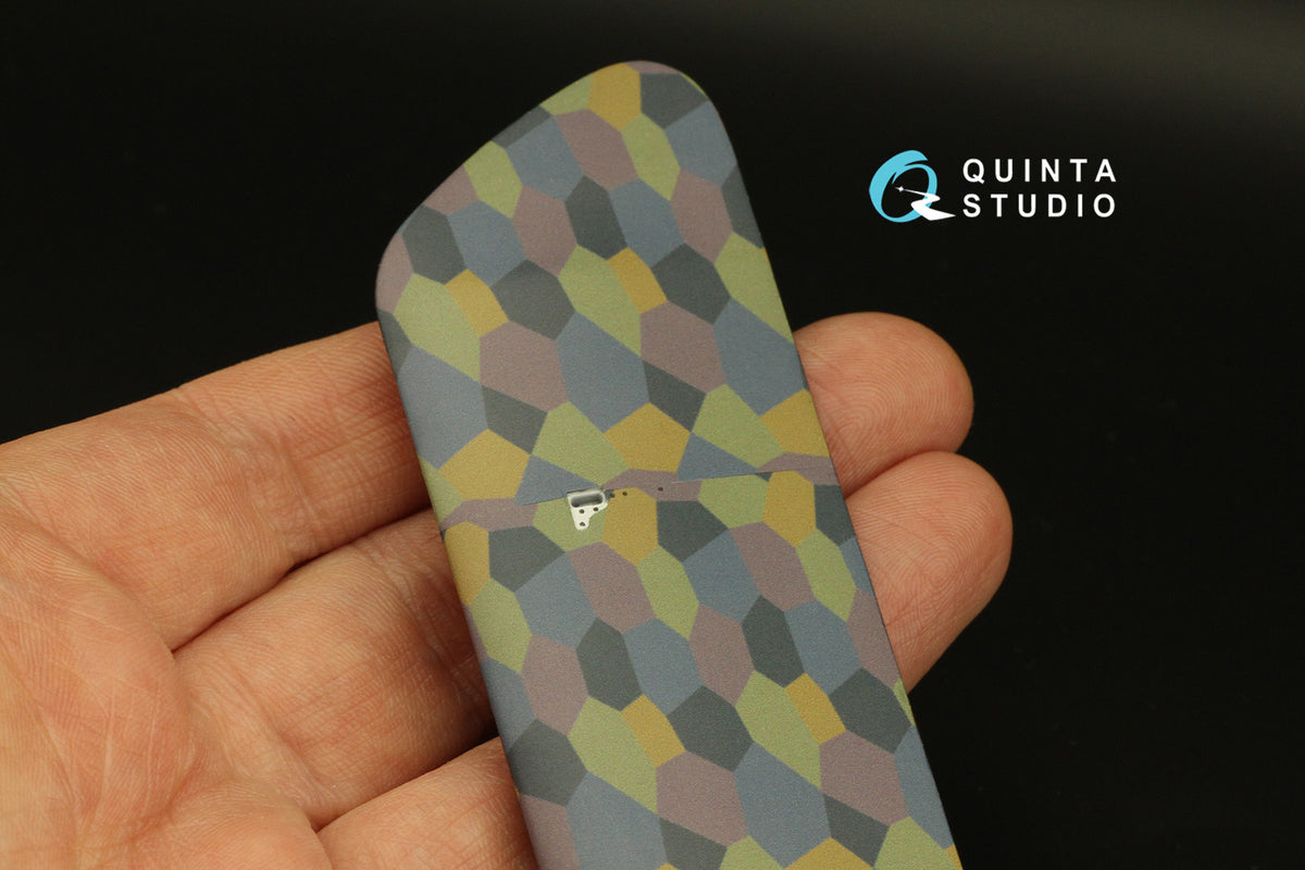 German WWI 5-Colour Lozenge (upper surface) Semi-transparent ultra-thin waterslide decal for exterior surfaces
