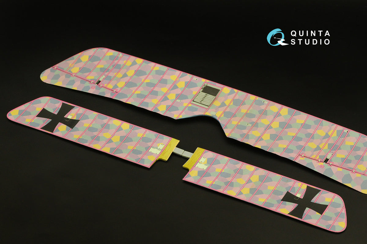 German WWI 5-Colour Lozenge (lower surface) Semi-transparent ultra-thin waterslide decal for exterior surfaces