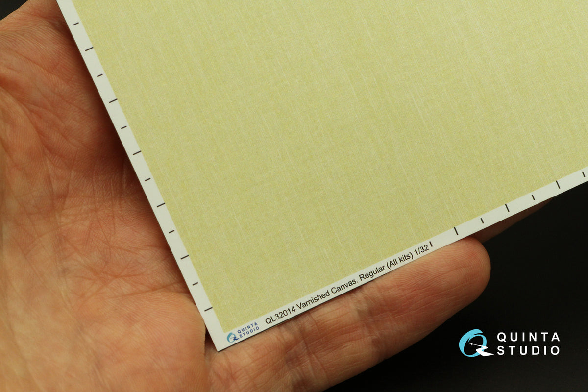 Varnished Canvas, regular Semi-transparent ultra-thin waterslide decal for exterior surfaces