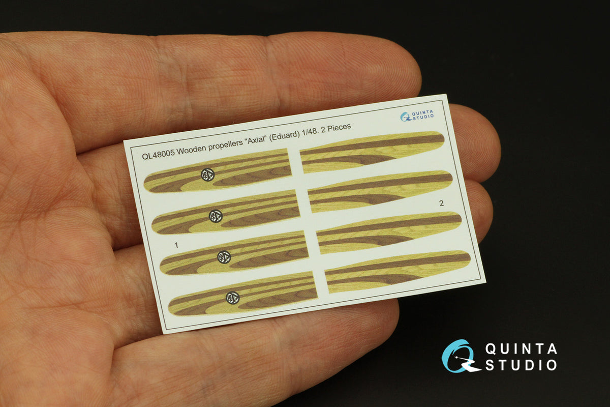Axial Propeller (designed to be used with Eduard kits) Semi-transparent ultra-thin waterslide decal for exterior surfaces