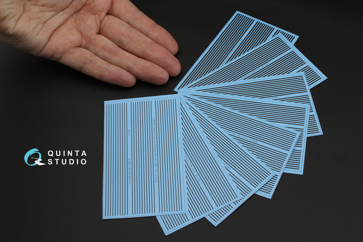 Black stripes/waterlines. Width 1.0 mm, length 2820 mm. (for all kits)