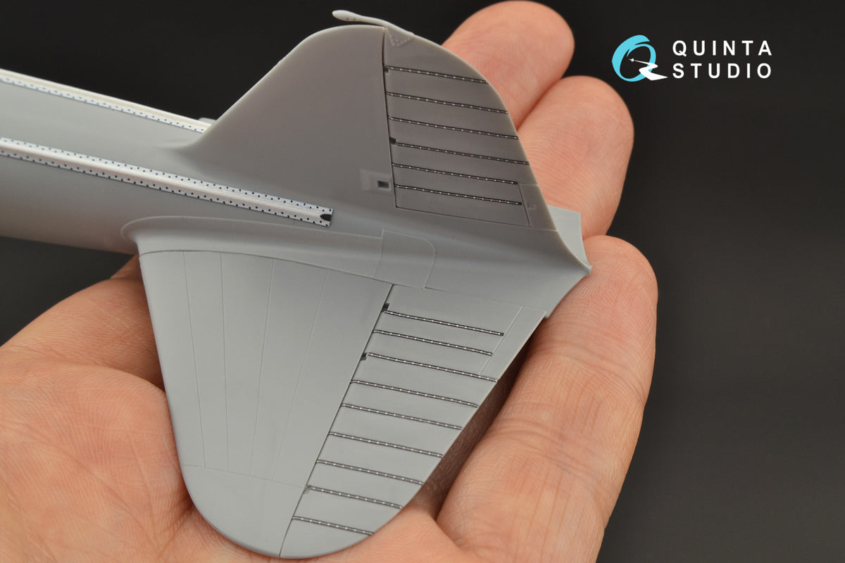 Ilyushin IL-2 rib tapes for control surfaces (All kits) (3D-Printed) (designed to be used with Accurate Miniatures and Tamiya kits)