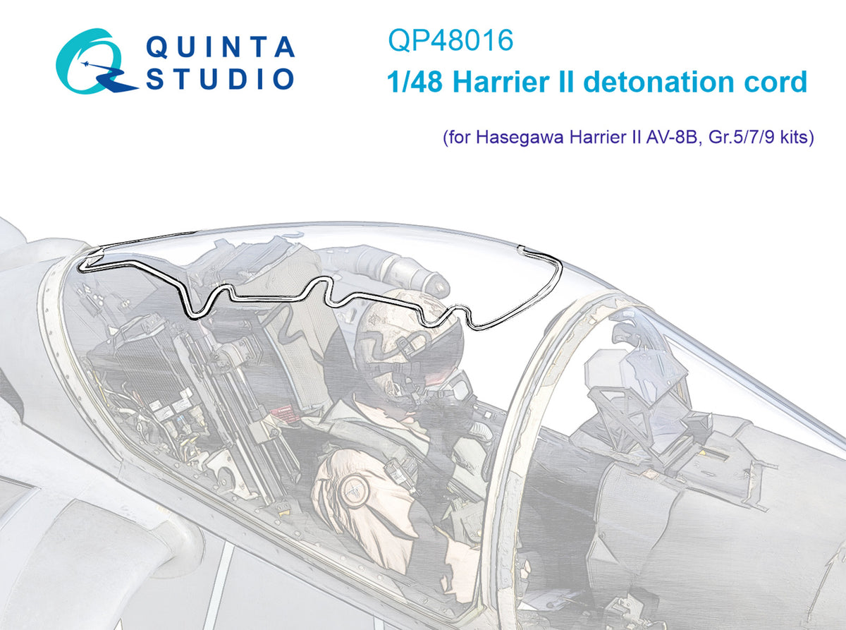 BAe Harrier McDonnell-Douglas AV-8B/ Gr.5/Gr.7/Gr.9 II canopy detonation cord (designed to be used with Hasegawa kits)