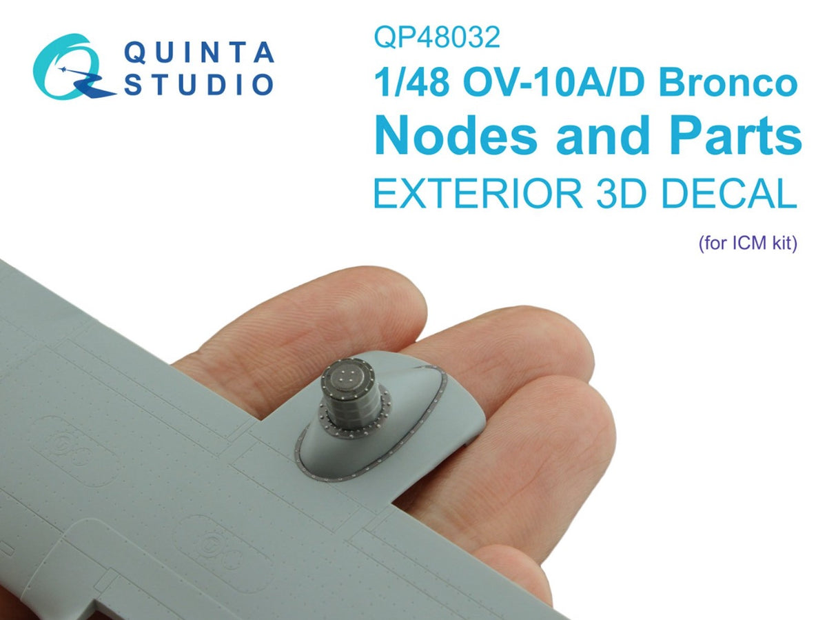 North-American/Rockwell OV-10A/OV-10D Bronco Nodes and Parts (3D-Printed)(designed to be used with ICM UA GB kits)