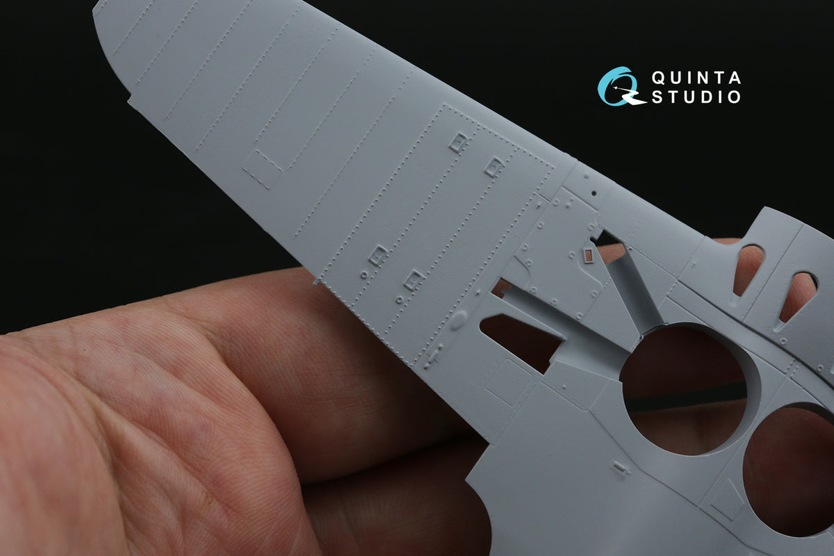 Polikarpov I-16 Type 5 (late) Exterior set (3D-Printed)(designed to be used with Zvezda kits)
