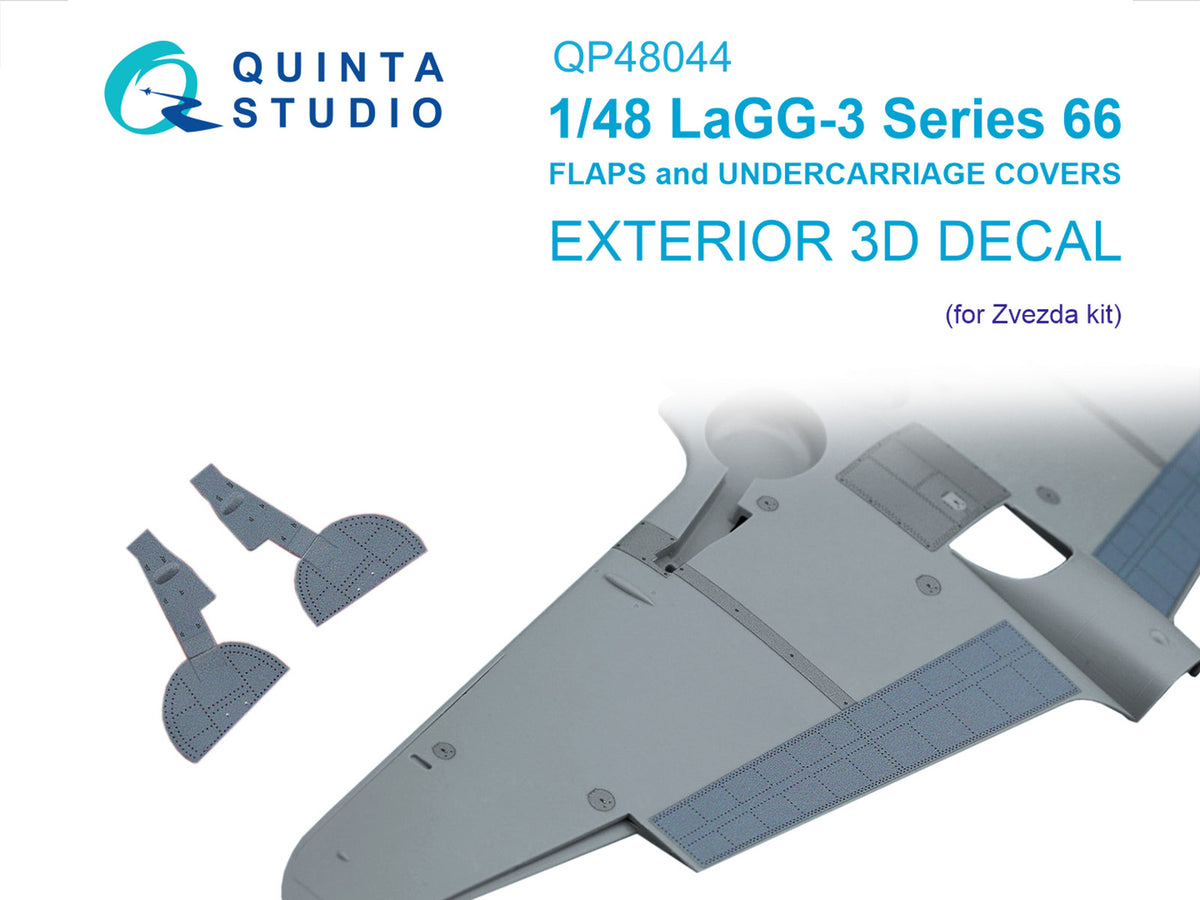 Lavochkin LaGG-3 Series 66 Flaps and Undercarriage Covers (designed to be used with Zvezda kits)