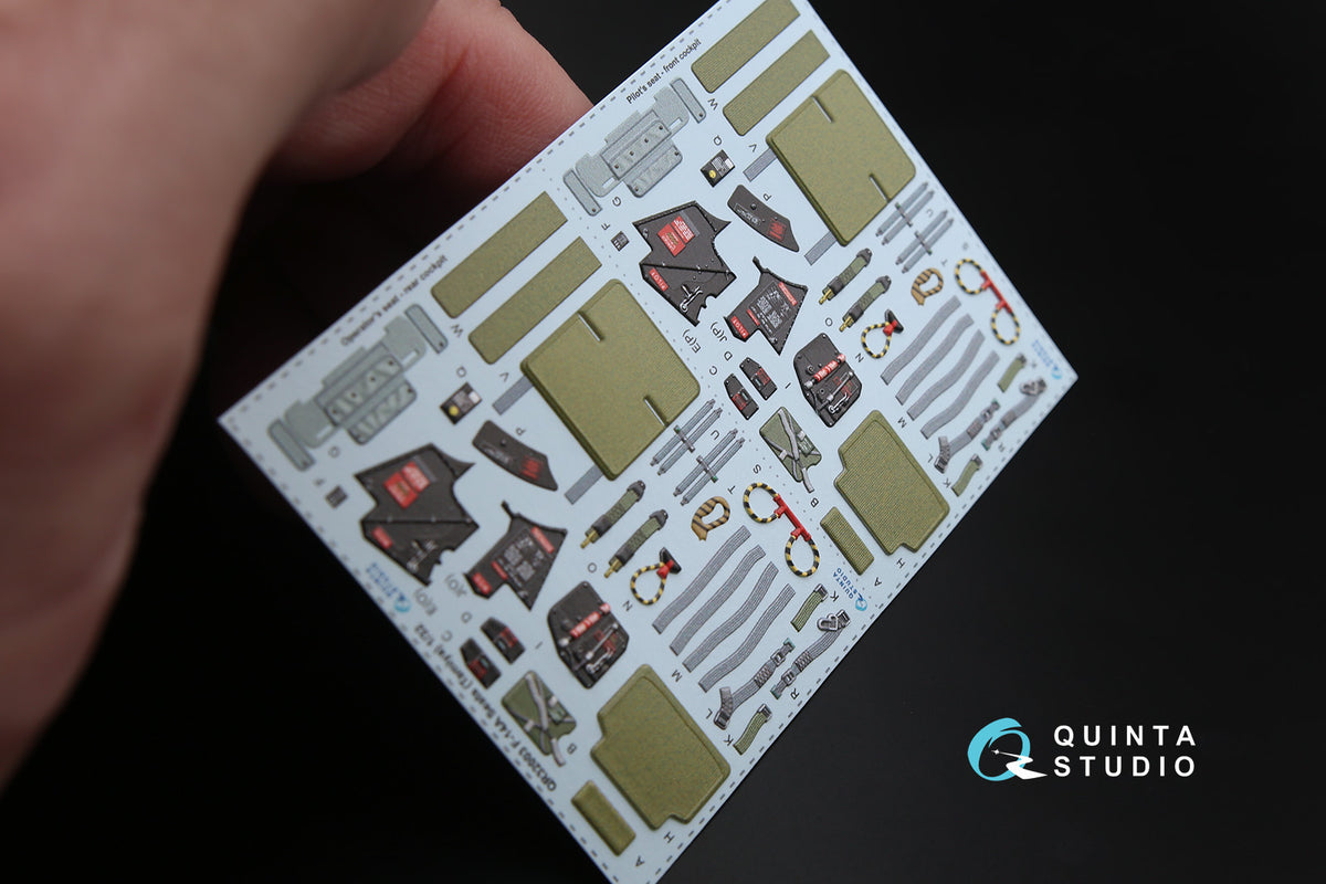 GRU-7A ejection seats details x 2 for the Grumman F-14A Tomcat (designed to be used with Tamiya kits)