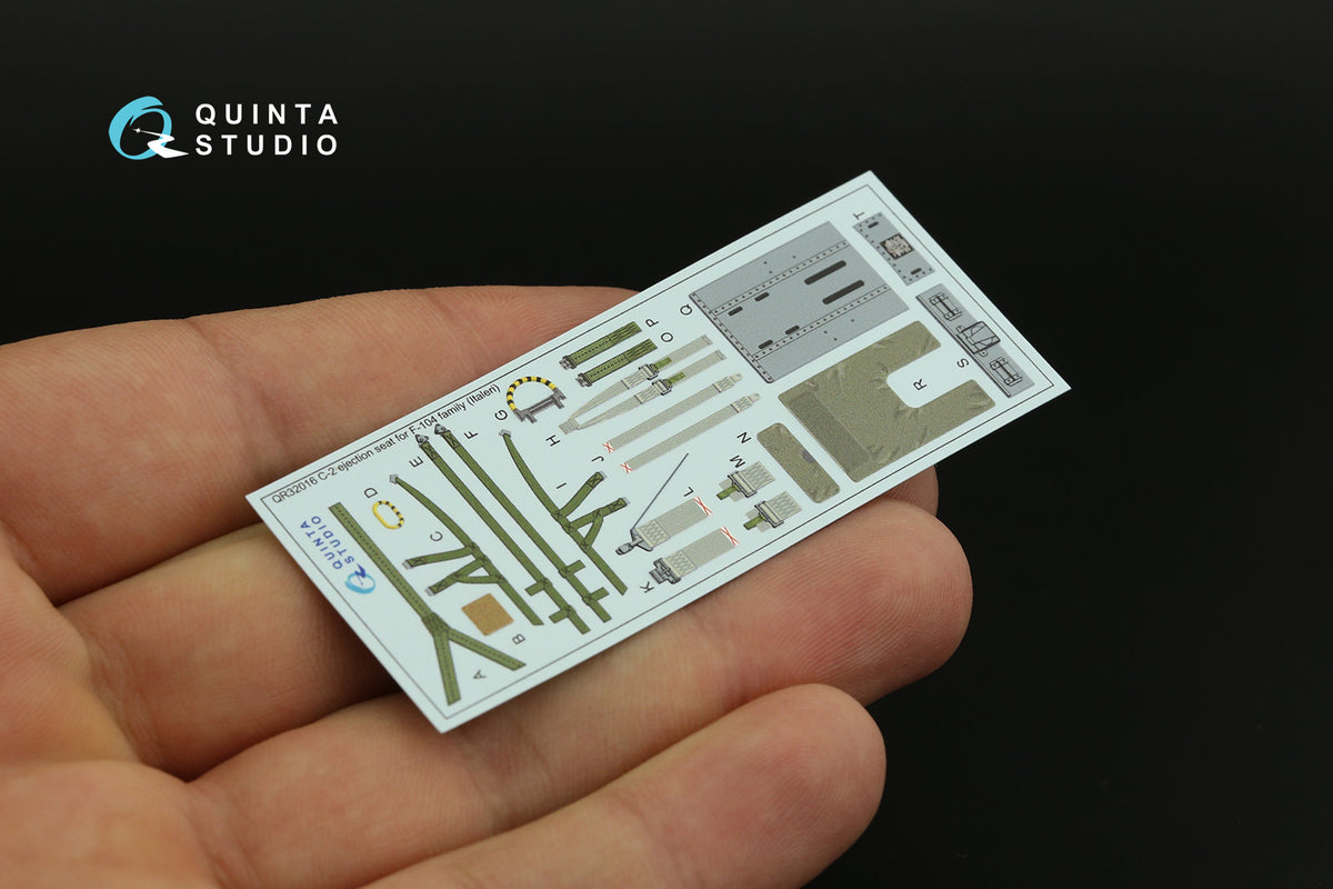 C-2 seat for Lockheed F-104 family (designed to be used with Italeri kits)