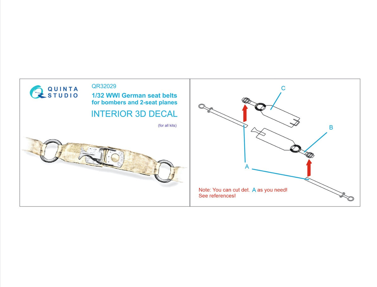 WWI German seats Belts for bombers