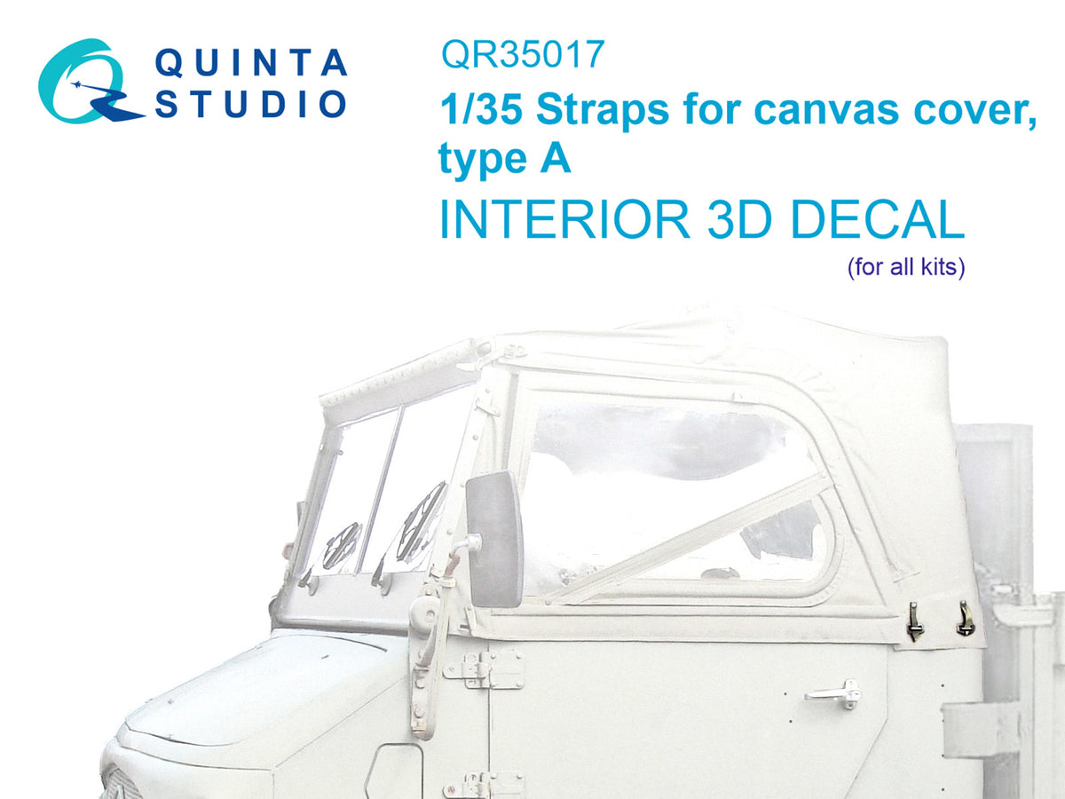 Straps for canvas cover, type A