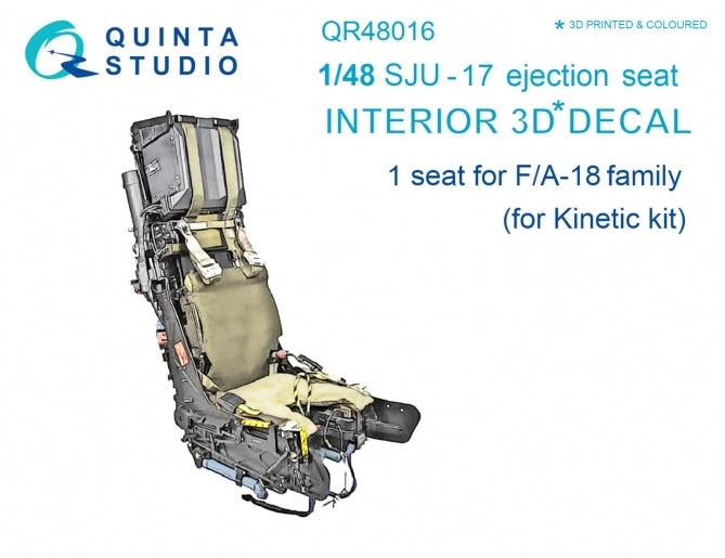 SJU-17 ejection seat for F/A-18 family (designed to be used with Kinetic Model kits)