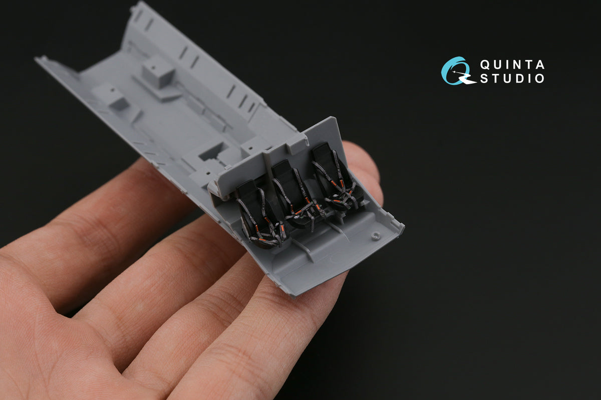 MRAP Typhoon-K Family seatbelts, for 3 seats, (3D-Printed) & coloured on decal paper (designed to be used with Zvezda kits)