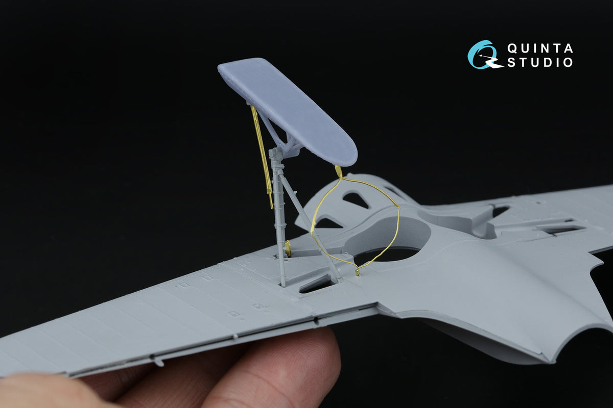 Polikarpov I-16 Ski landing gear (Non-retractable version) (3D-Printed)(designed to be used with Zvezda kits)