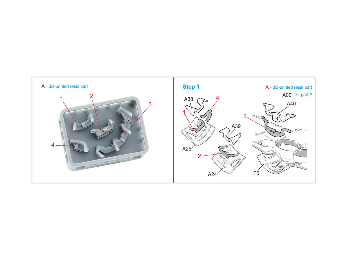 Polikarpov I-16 type 5, Exhaust pipes (3D-Printed)(designed to be used with Zvezda kits)
