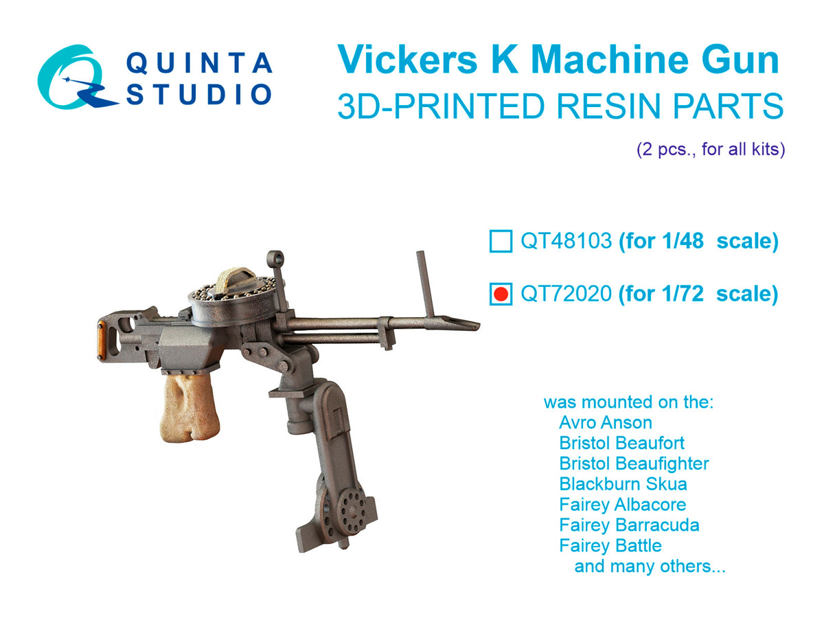 Vickers K Machine gun, 2 pcs (all kits)