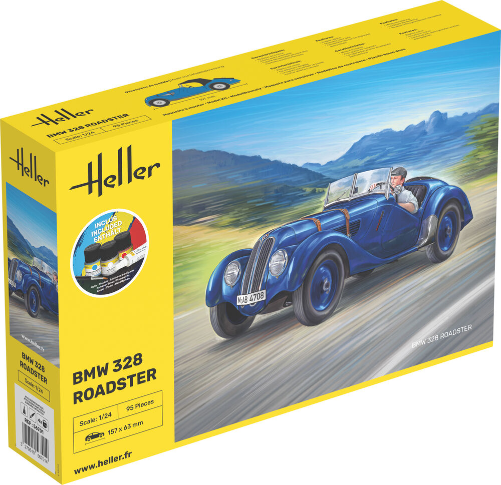 Heller 1:24 Gift Set - BMW 328 Roadster