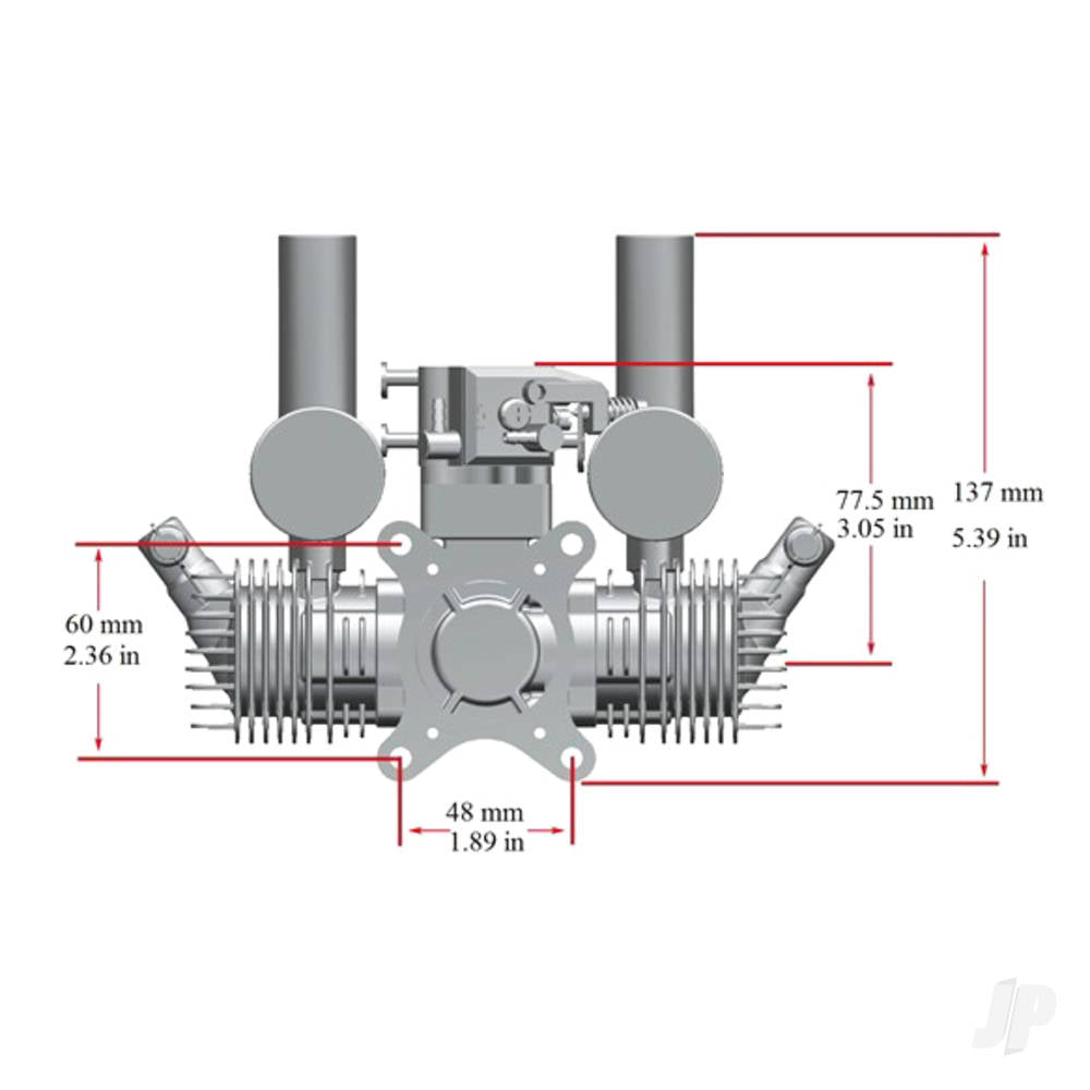 Stinger Engines 30cc Petrol 2-Stroke Twin Cylinder Engine RCGF30TSE 4