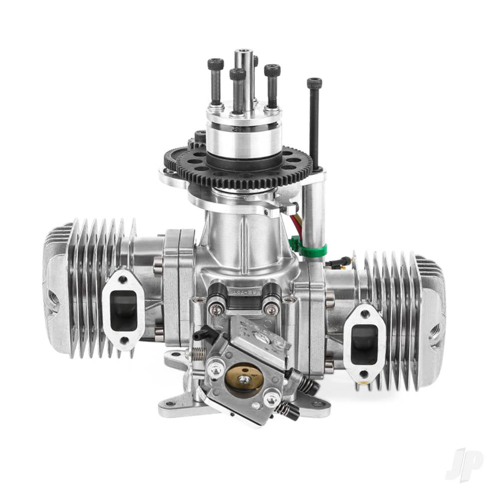 Stinger Engines 70cc Petrol 2-Stroke Twin Cylinder Engine with Electric Start (RCGF70TES)