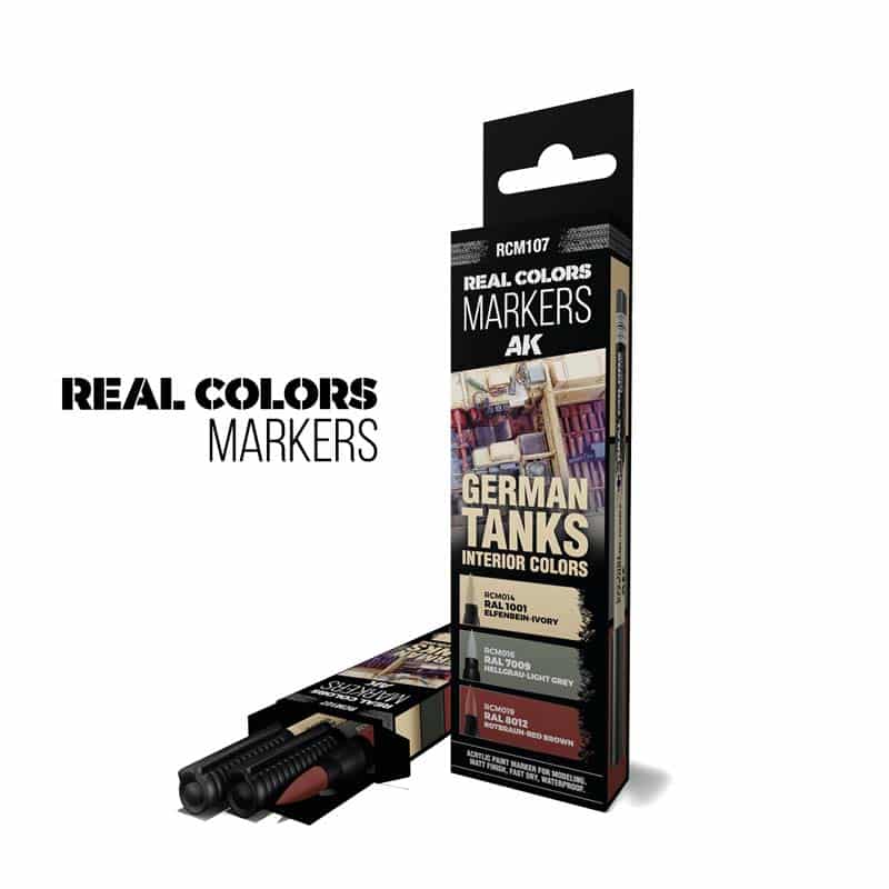Real Colors Markers packaging with markers on a white background