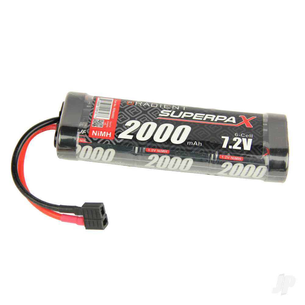 Radient NiMH 7.2V 2000mAh SC Stick, Deans (HCT) RDNA0092