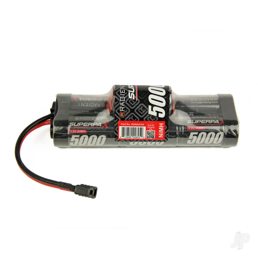 Radient NiMH 8.4V 5000mAh SC 6-1 Hump, Deans (HCT) RDNA0104