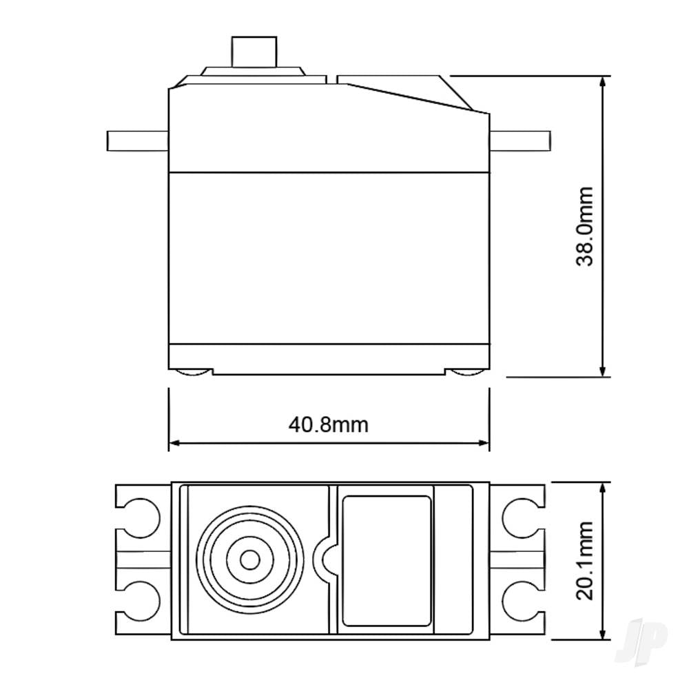 Radient RS-BS201-PG Standard 5kg Analog BB Servo RDNA0406 2