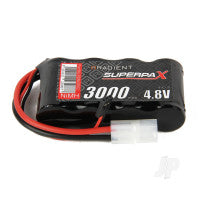 Radient NiMH 4.8V 3000mAh SC Flat, Rx, TAM / JR RDNA0662