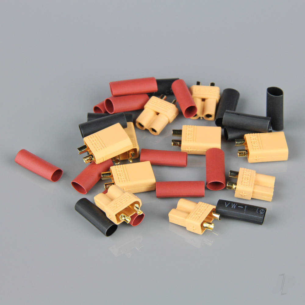 Radient XT30 Pairs including Heat Shrink (5 pcs) RDNAC010017