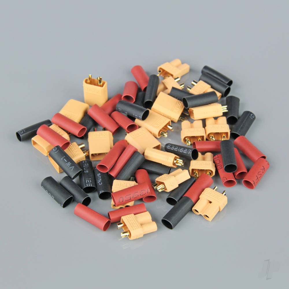 Radient XT30 Pairs including Heat Shrink (10 pcs) RDNAC010018