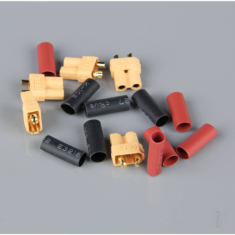 Radient XT30 Female (Battery End) including Heat Shrink (5 pcs) RDNAC010019