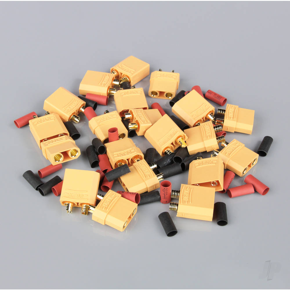 Radient XT90 Pairs including Heat Shrink (10 pcs) RDNAC010035