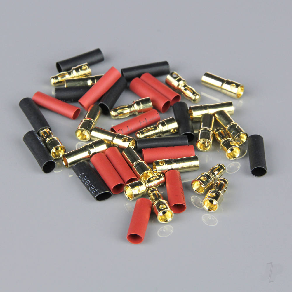 Radient 3.5mm Gold Connector Pairs including Heat Shrink (10 pcs) RDNAC010089 1