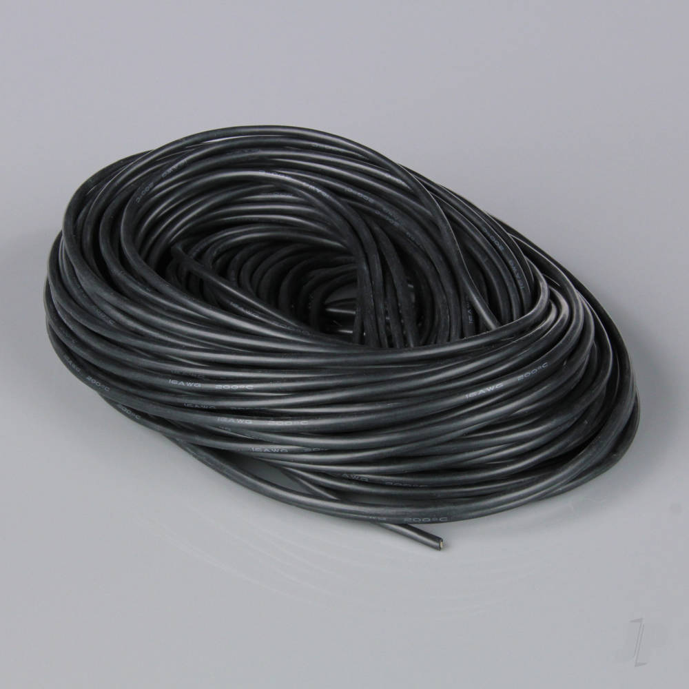 Radient Silicone Wire, 16AWG, 100ft / 30m Black RDNAC010138