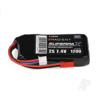 Radient LiPo 2S 1200mAh 7.4V 30C JST RDNB12002S30JST