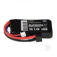 Radient LiPo 2S 1350mAh 7.4V 30C Deans (HCT) RDNB13502S30H