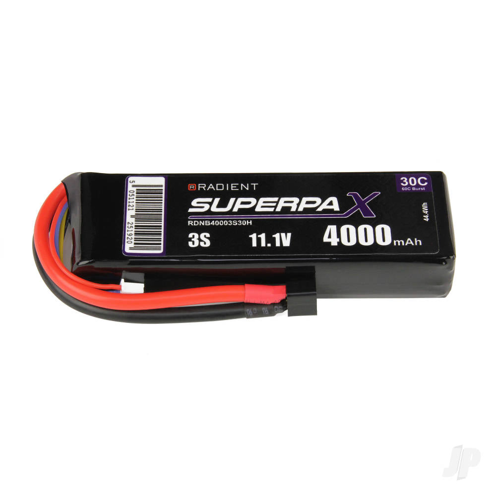 Radient LiPo 3S 4000mAh 11.1V 30C Deans (HCT) RDNB40003S30H