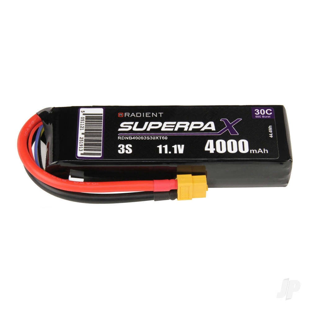 Radient LiPo 3S 4000mAh 11.1V 30C XT60 RDNB40003S30XT60