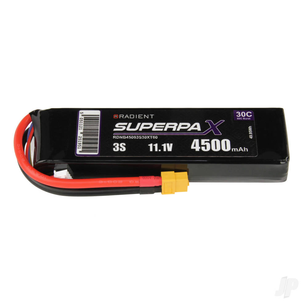 Radient LiPo 3S 4500mAh 11.1V 30C XT60 RDNB45003S30XT60