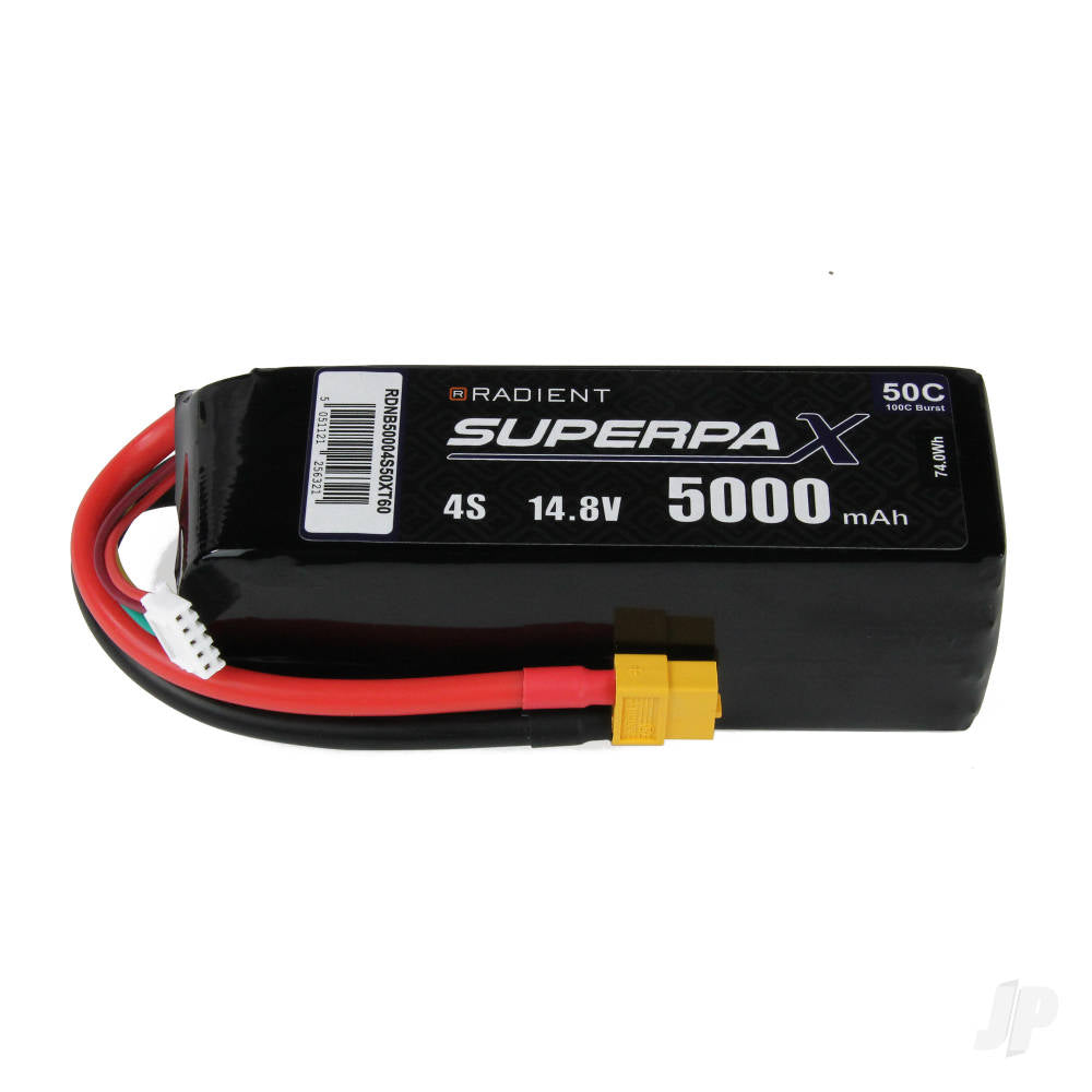 Radient LiPo 4S 5000mAh 14.8V 50 XT60 RDNB50004S50XT60