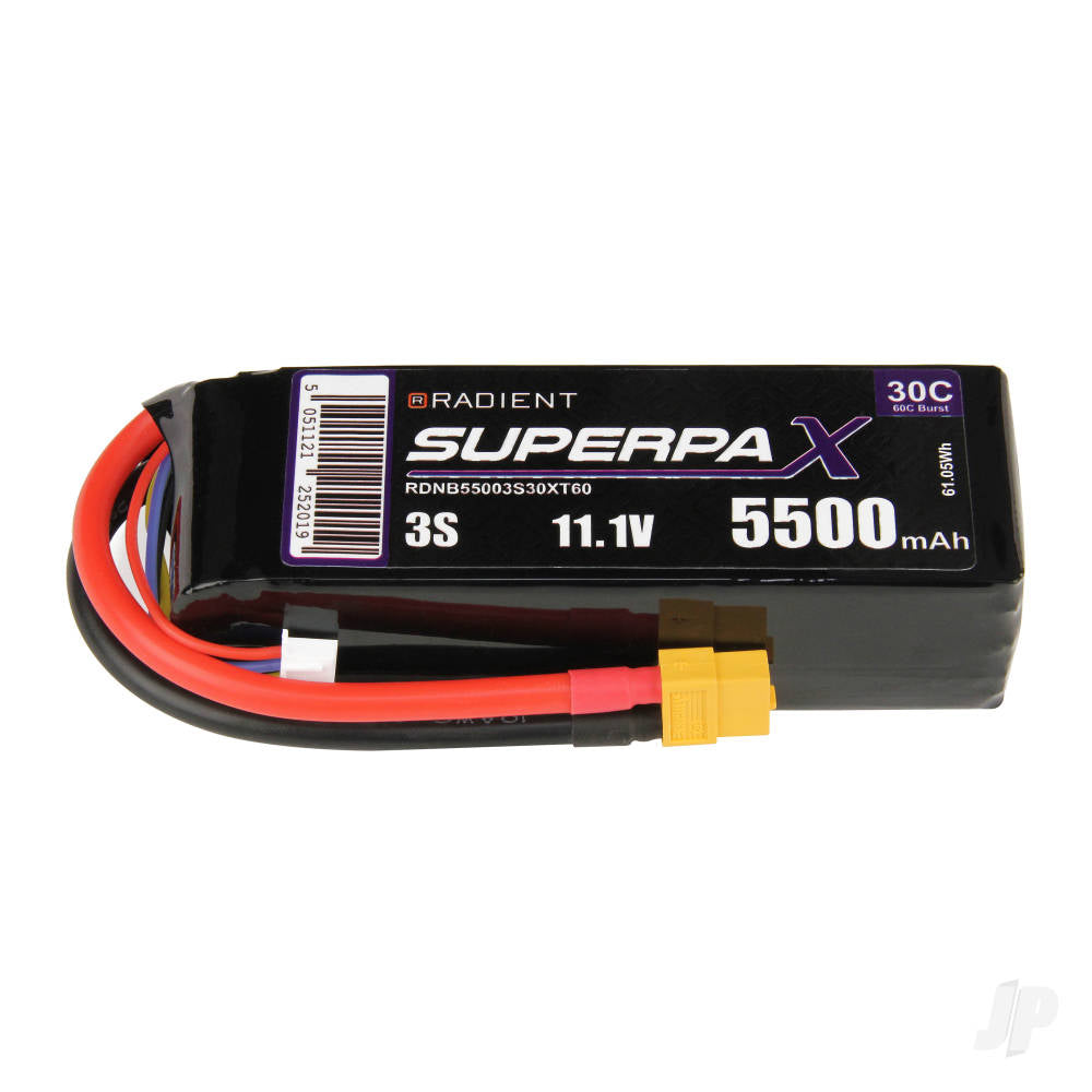 Radient LiPo 3S 5500mAh 11.1V 30C XT60 RDNB55003S30XT60