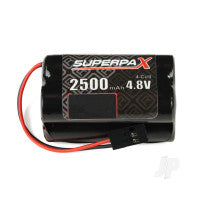 Radient NiMH 4.8V 2500mAh AA Square, Rx-JR RDNBN2500S4JRSQ