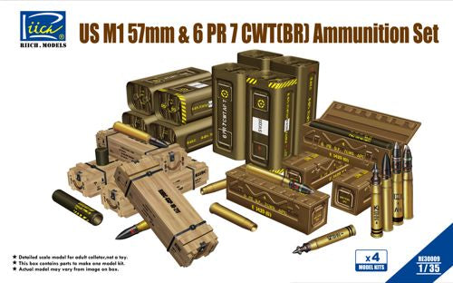 U.S. M1 57mm & 6 PR 7cwt (BR) Ammunition Set