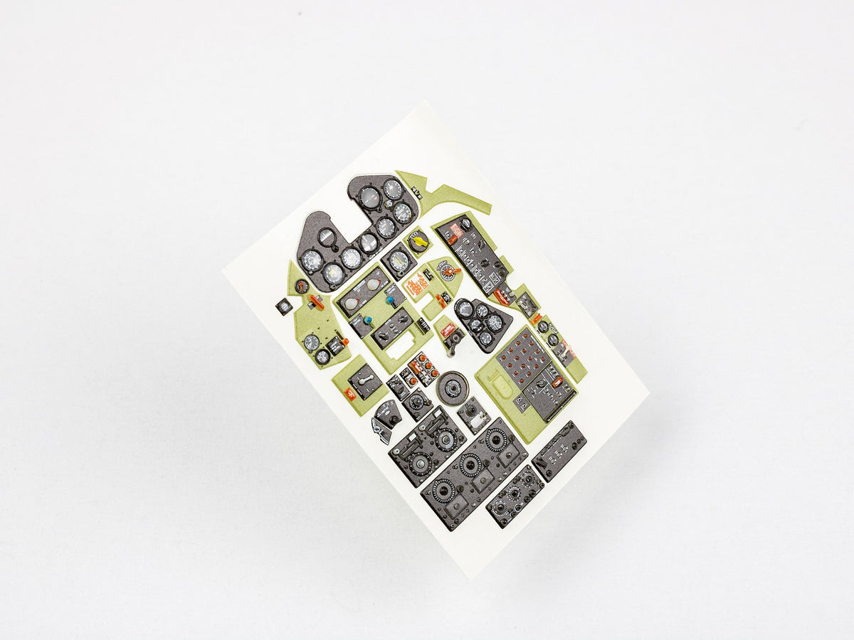 Grumman F6F-5 Hellcat 3D Acrylic Instrument Panel (designed to be used with Airfix kits)