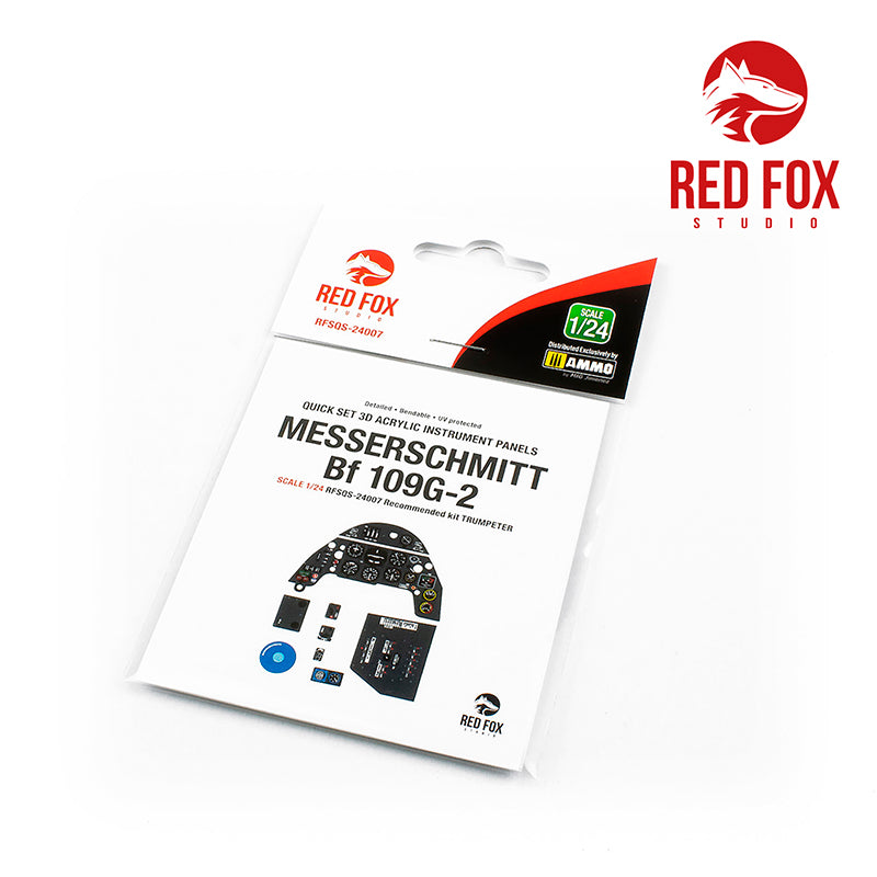 Messerschmitt Bf-109G-2 Quick Set 3D Acrylic Instrument Panel (designed to be used with Trumpeter kits)