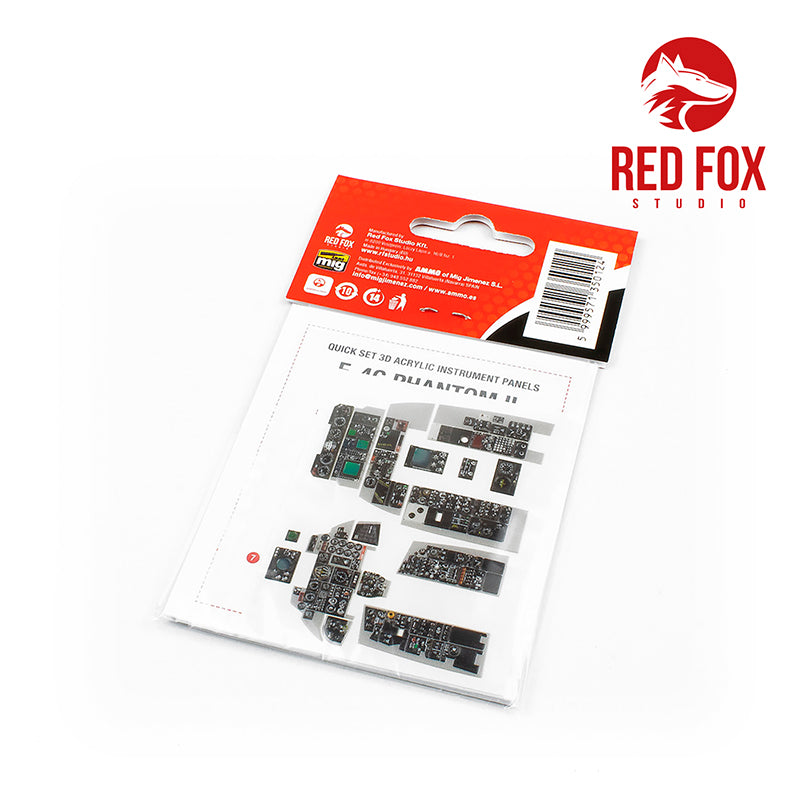 McDonnell F-4G Phantom II 'Wild Weasel' Quick Set 3D Acrylic Instrument Panel (designed to be used with Revell kits)