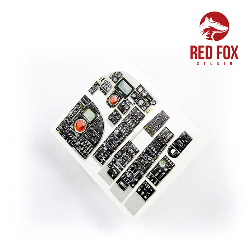 Red Fox Studio Grumman A-6E Intruder Quick Set 3D Acrylic Instrument Panel Rfs-32074