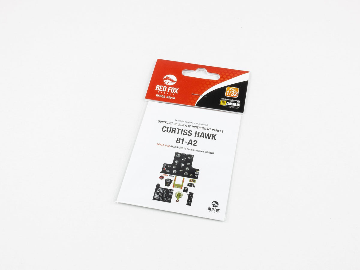 Curtis Hawk 81-A2 3D Acrylic Instrument Panel (designed to be used with Great Wall Hobby kits)