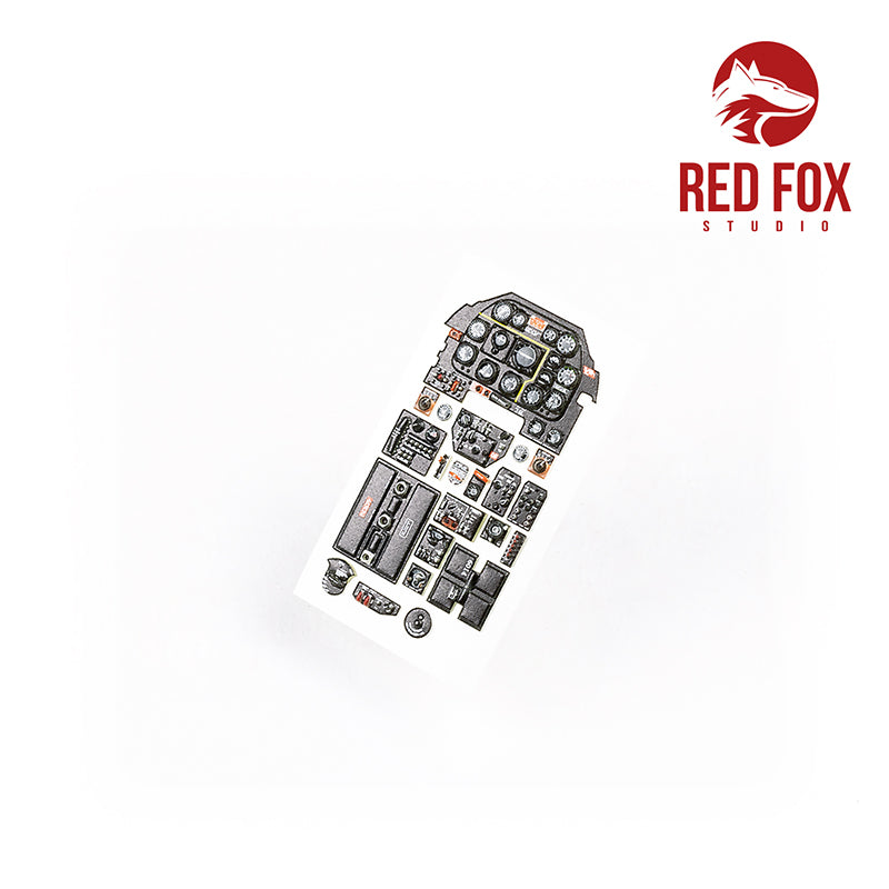 North-American F-6D Mustang Quick Set 3D Acrylic Instrument Panel (designed to be used with Tamiya kits)